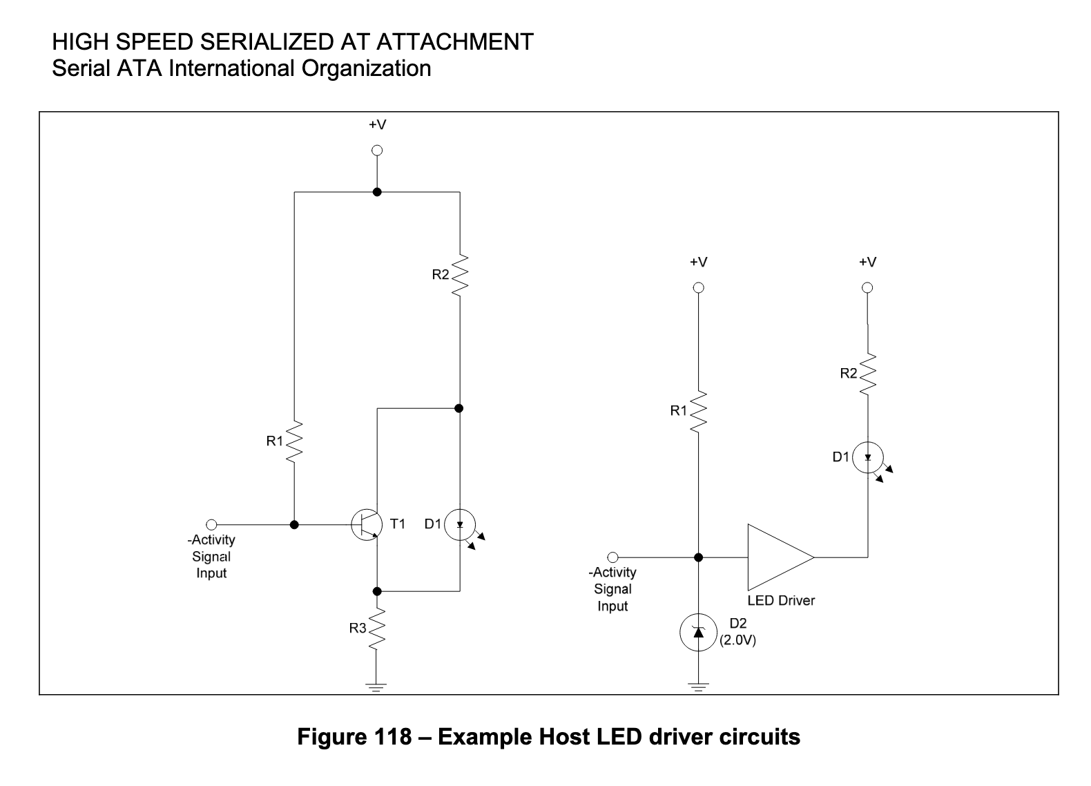 sata III specification LED driver circuit